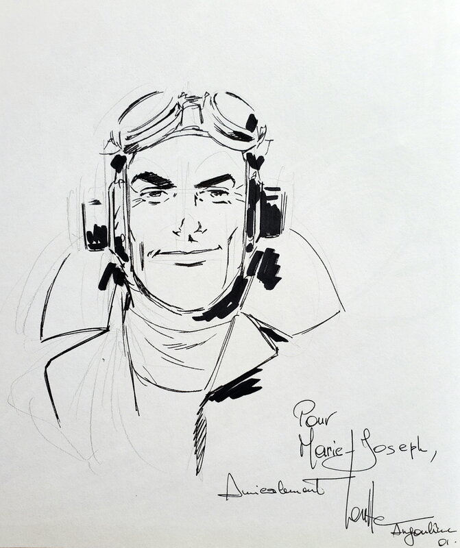 Eric Loutte, BIGGLES   T7 LE DERNIER ZEPPELIN - Dédicace