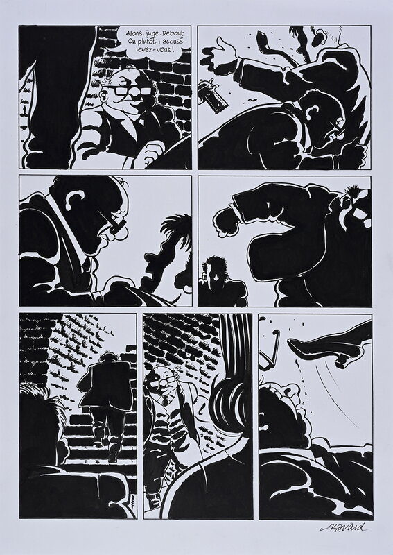 Nestor BURMA par François Ravard - Planche originale