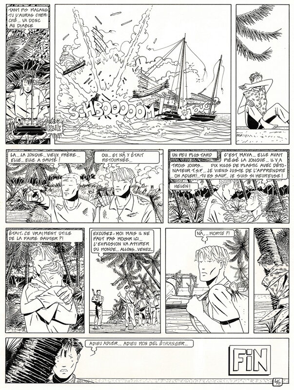 Adler par René Sterne - Planche originale