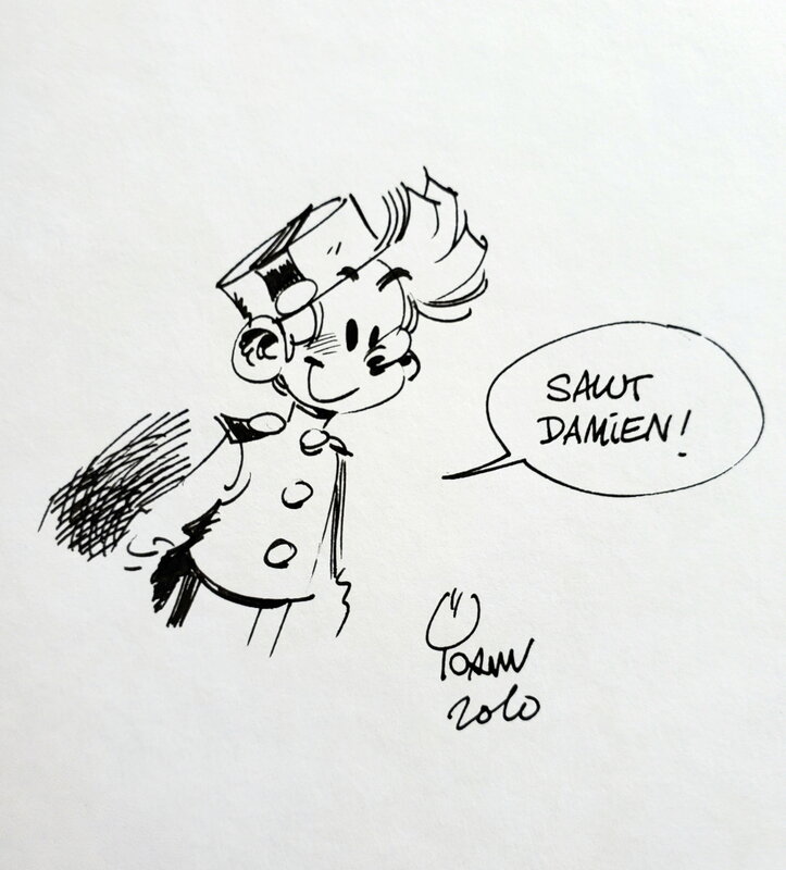 Yoann, LES AVENTURES DE SPIROU ET FANTASION   T51 ALERTE AUX ZORKONS - Dédicace