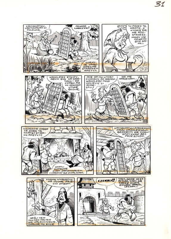 Janusz Christa, Kajko et Kokosz. Guerriers de Mirmil, page 31 /  Kajko i Kokosz. Woje Mirmiła, strona 31 - Planche originale