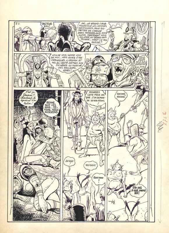 En vente - Gigi : Orion le laveur de planètes planche 37 - Planche originale