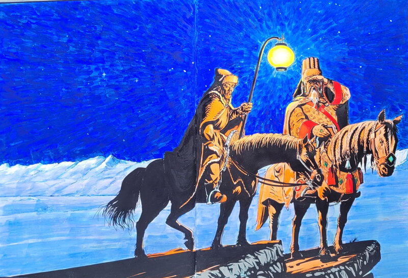 Le khan par André Houot - Illustration originale