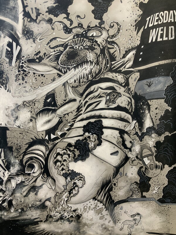 For sale - Stewart Kenneth Moore, Bad IDEA ‘Kaiju’ Page 8 of 11 - Comic Strip