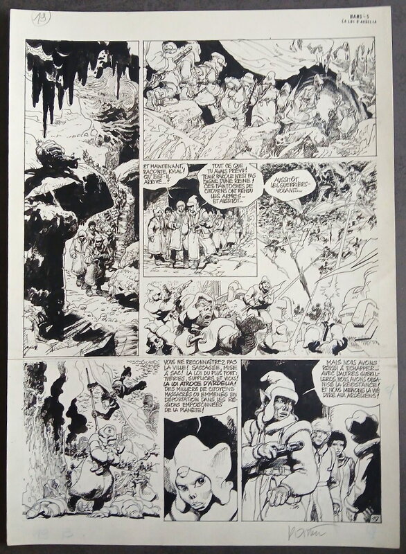 En vente - Grzegorz Rosinski, Hans - La loi d'Ardelia - Planche originale