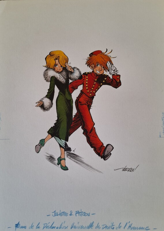 Mademoiselle J par Laurent Verron - Illustration originale