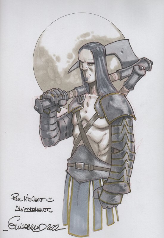 Sept Guerriers by Sylvain Guinebaud - Sketch