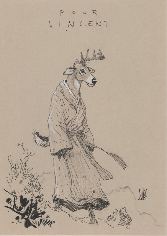 Fang par Niko Henrichon - Dédicace