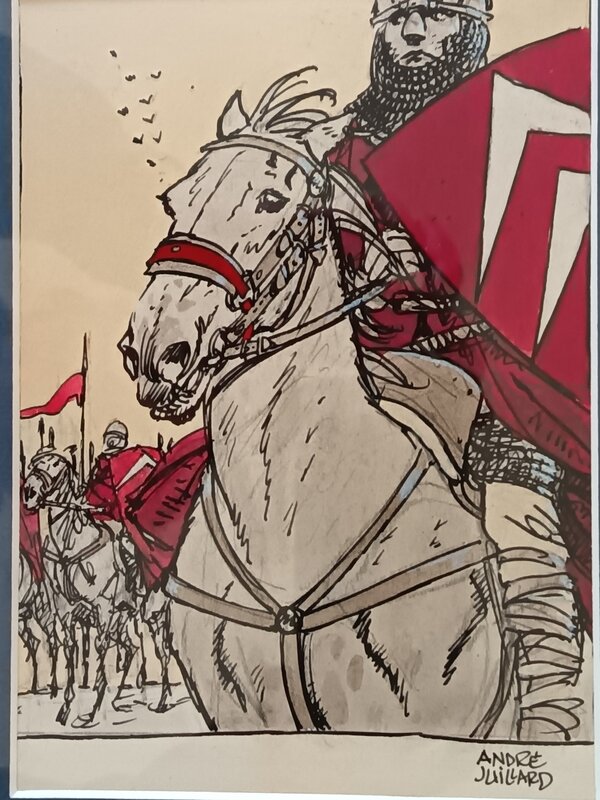 Les chevrons rouges par André Juillard - Planche originale