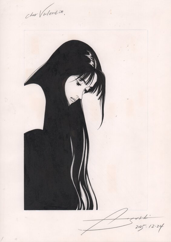 Atsushi Kamijo, Kaho Saito, héroïne du manga SEX - Illustration originale