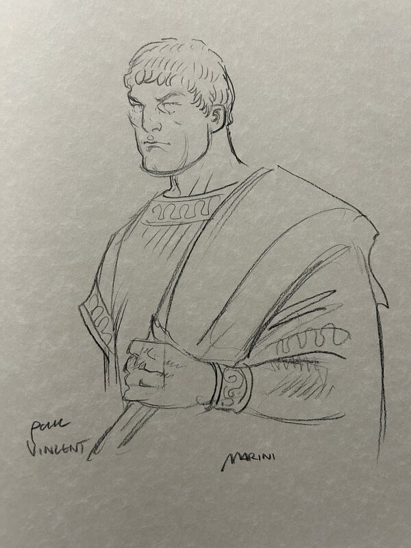 Les aigles de Rome by Enrico Marini - Sketch