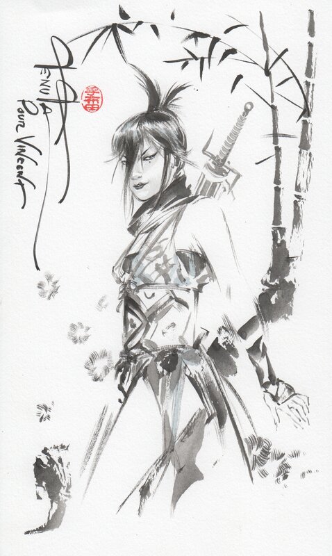 Le masque de Fudo par Saverio Tenuta - Dédicace