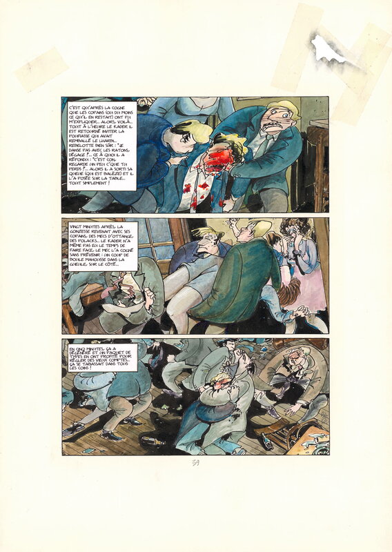 En vente - Baru, Quéquette blues - Tome 1 - Planche originale