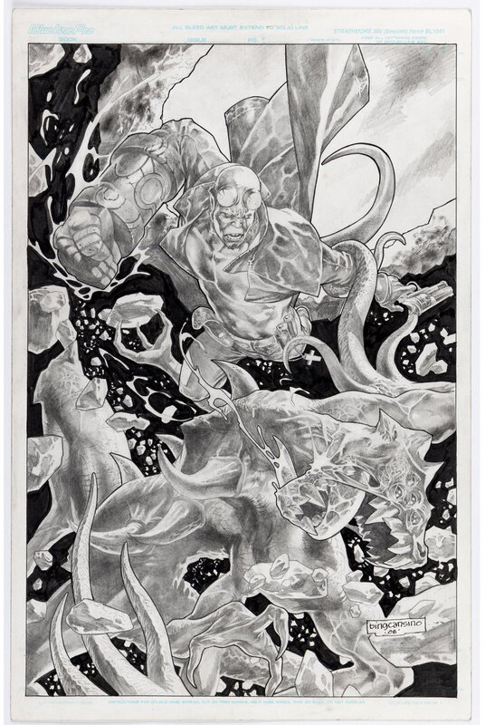 Bing Cansino, Hellboy Specialty Illustration Art Original (2008) - Planche originale