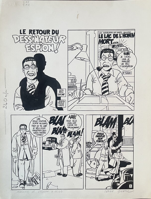 Serge Clerc, José-Louis Bocquet, Eric Labone, Le Dessinateur Espion - Comic Strip