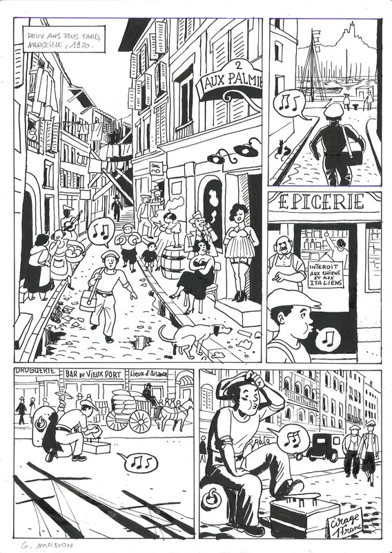 En vente - Grégory Mardon - Kid Francis p. 10 - Planche originale
