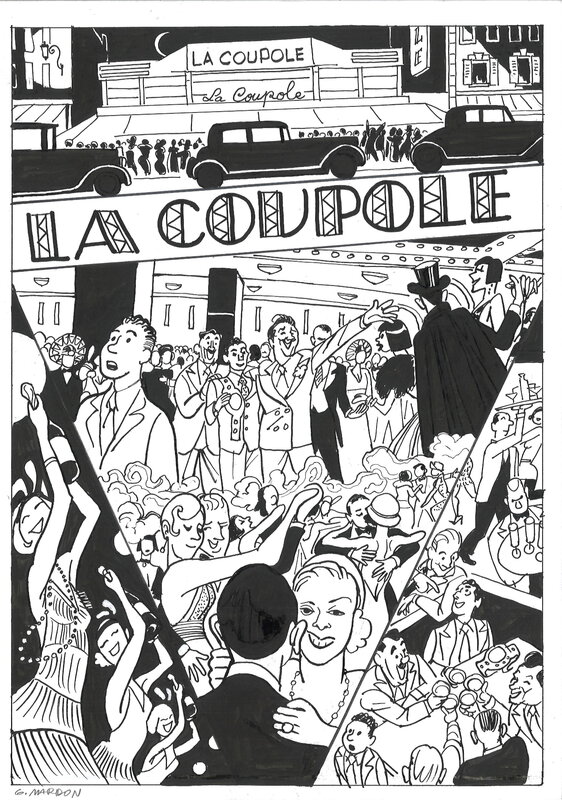 En vente - Grégory Mardon - Kid Francis p. 60 - Planche originale