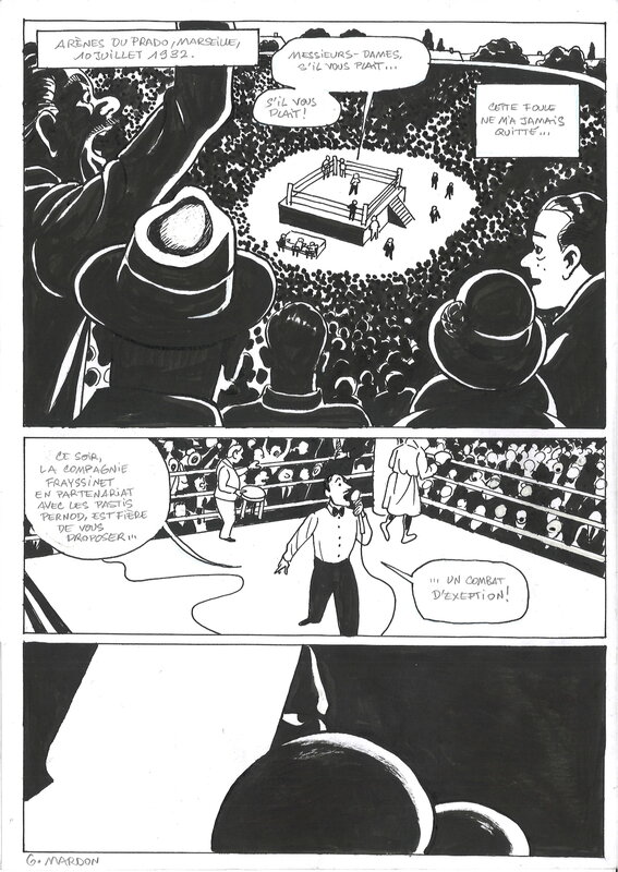 En vente - Grégory Mardon - Kid Francis Planche d'ouverture - Planche originale