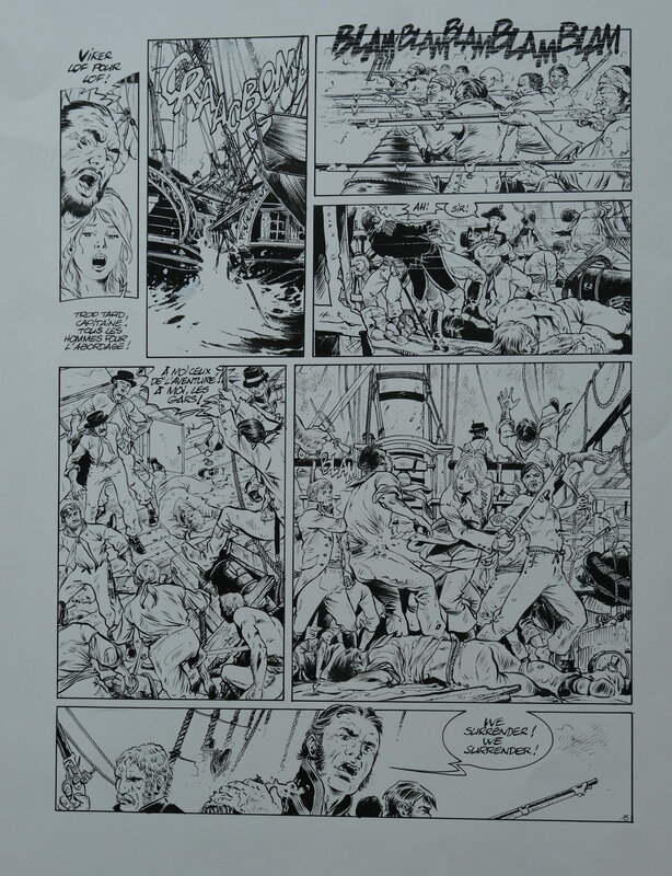 Franck Bonnet, Les PIRATES DE BARATARIA - Planche originale