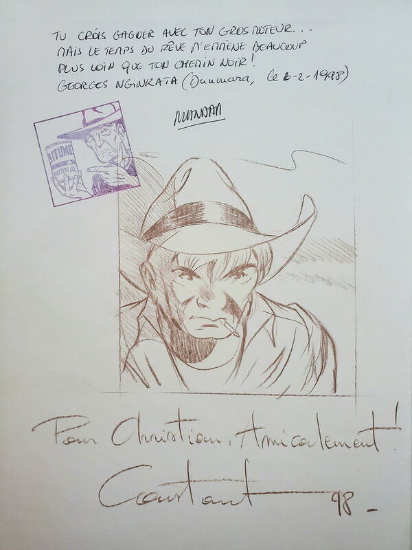 Michel Constant, BITUME    T3 COW-BOY LOUIE L'AUSTRALIEN - Dédicace