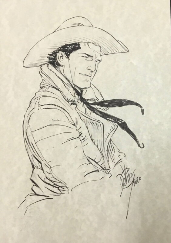 Giulio De Vita, Tex - Sfida nel Montana - Illustration originale