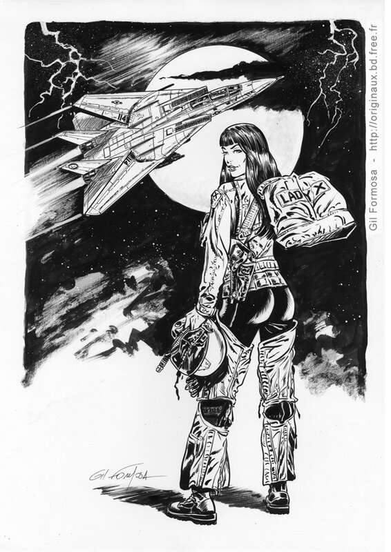 Gil Formosa, Lady X - Top Gun F-14 - Comic Strip