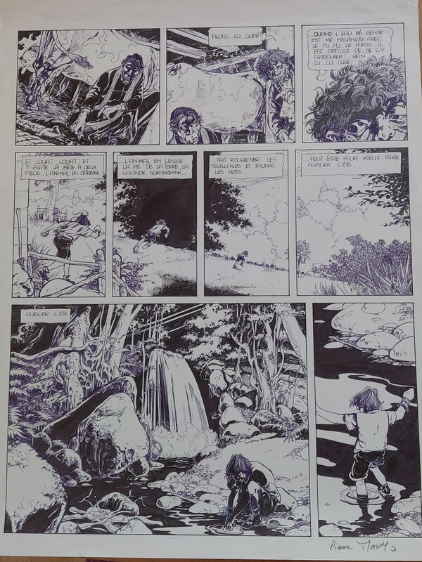 Makyo, Jacky Robert, Grimion gant de cuir - Planche originale
