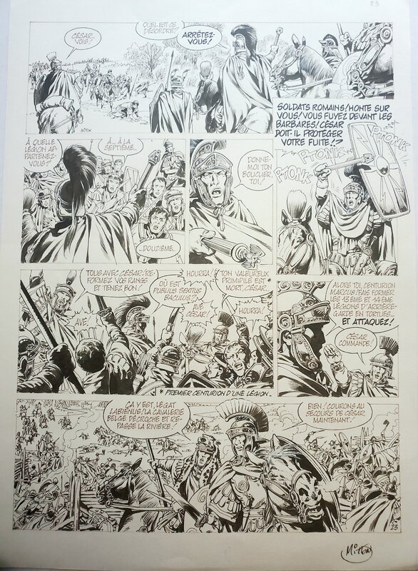 Jean-Yves Mitton, VAE VICTIS !   T5 DIDIUS, LE RETOUR DE L'INFÂME - Planche originale