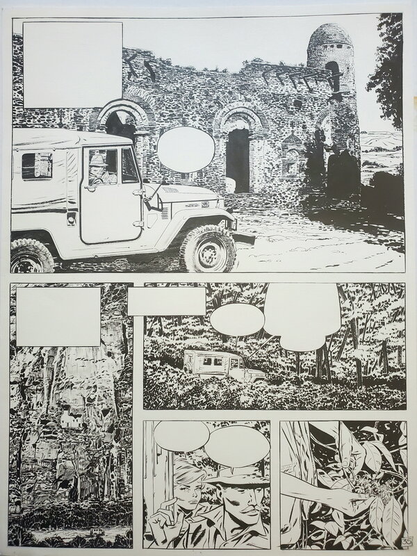 Patrice Serres, LE BAL DES ABEILLES planche originale n°35 - Comic Strip