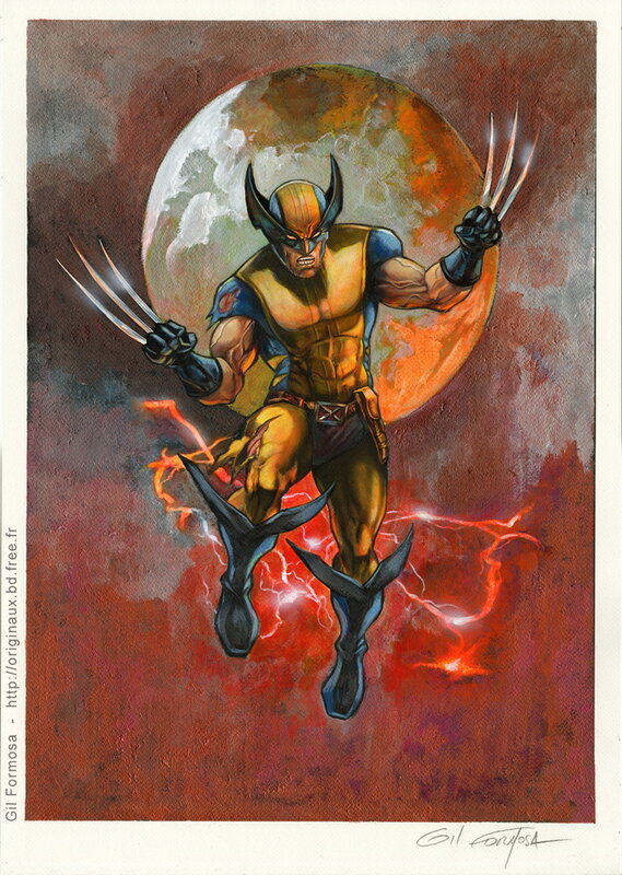 Wolverine par Gil Formosa, Roy Thomas, Len Wein, John Romita - Illustration originale