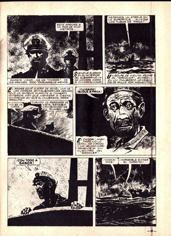 César Spadari, Hector Oesterheld, Ernie Pike “Batallas Inolvidables Submarinos”. - Comic Strip
