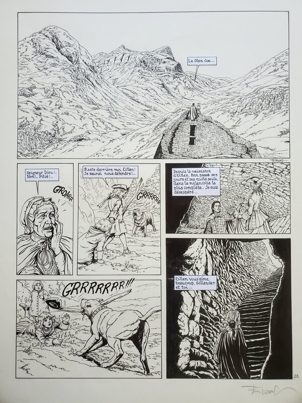 CLAYMORE  T1 EILLEN par Ersel - Planche originale