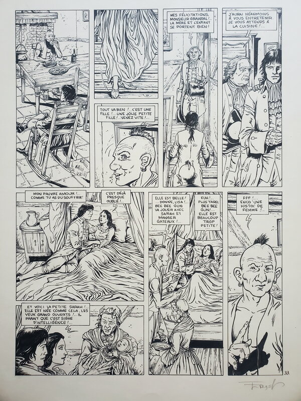 Ersel, LES PIONNIERS DU NOUVEAU MONDE - Planche originale