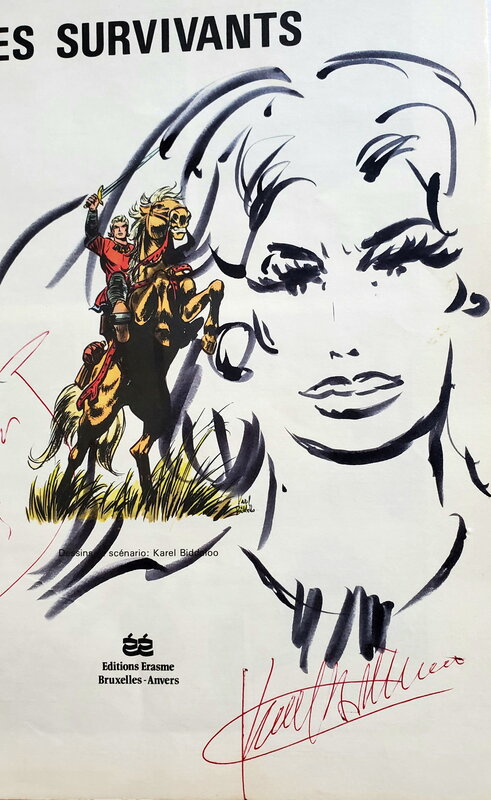 Willy Vandersteen, LE CHEVALIER ROUGE   T1 LES SURVIVANTS - Dédicace