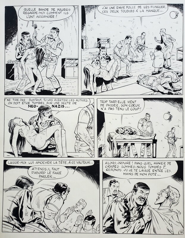 Dino Attanasio, LE SOLEIL DES DAMNES - OPERATION EDELWEISS - Planche originale