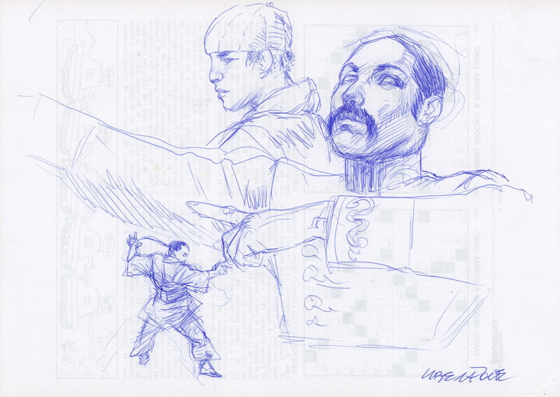 En vente - Arts Martiaux par Liberatore - Illustration originale