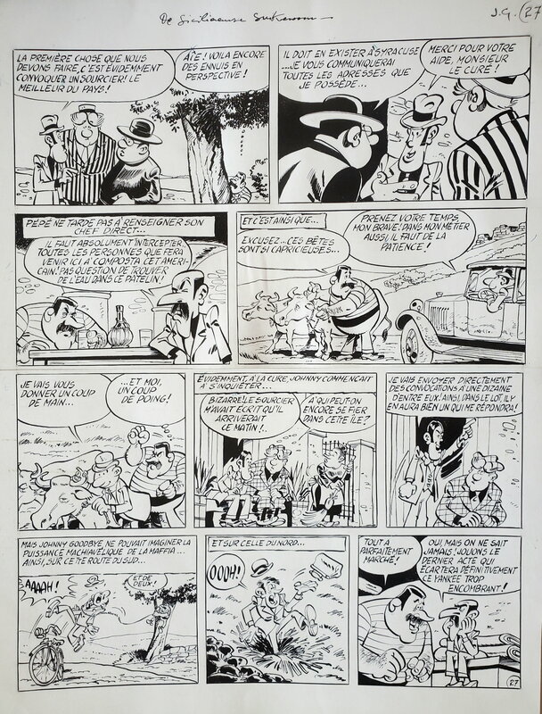 Dino Attanasio, JOHNNY GOODBYE   T2 L'ETOILE SILENCIEUSE - Planche originale