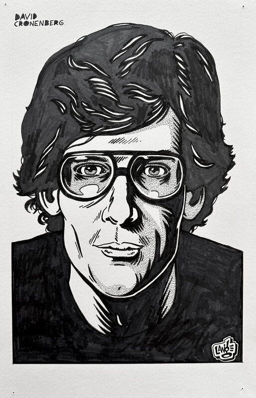 David Cronenberg by Aaron Lange - Original Illustration