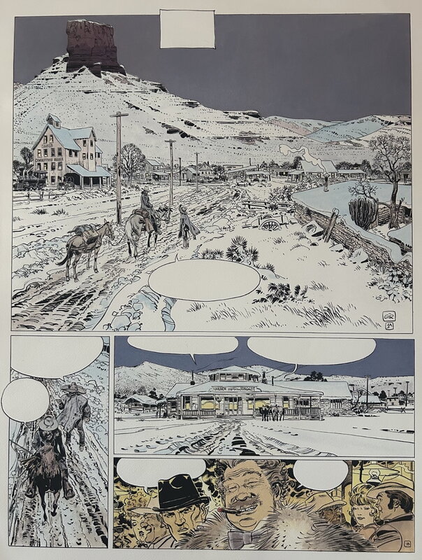 Jean Giraud, La longue marche planche 1 - Planche originale