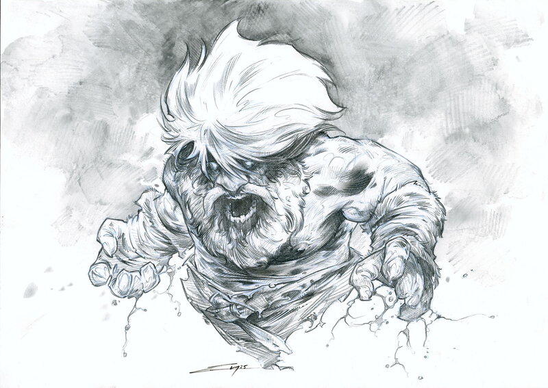 En vente - Nains : Redwin - 07 par Pierre-Denis Goux - Illustration originale