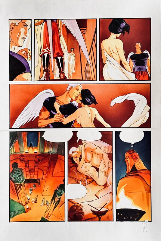 Henri Reculé, Les Immortels - La Volonté du mal - Planche originale