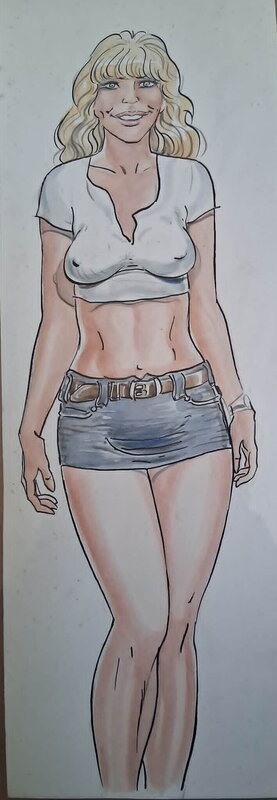Vintage Malik girl - Illustration originale