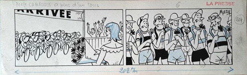 Mary, Jean Blondeau, Mlle Cabriole a plus d'un tour - Planche originale