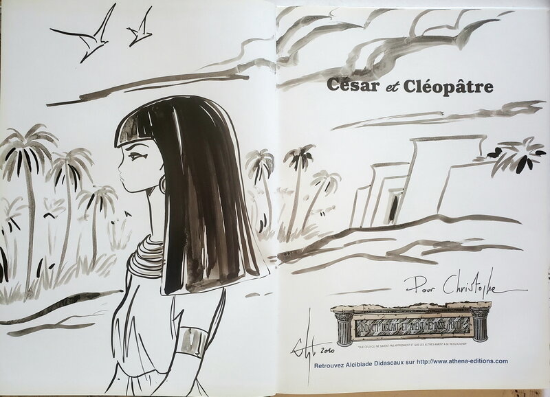 Clapat, L'EXTRAORDINAIRE AVENTURE D'ALCIBIADE DIDASCAUX   T13 CAIUS JULIUS CAESAR ET CLEOPÂTRE - Sketch