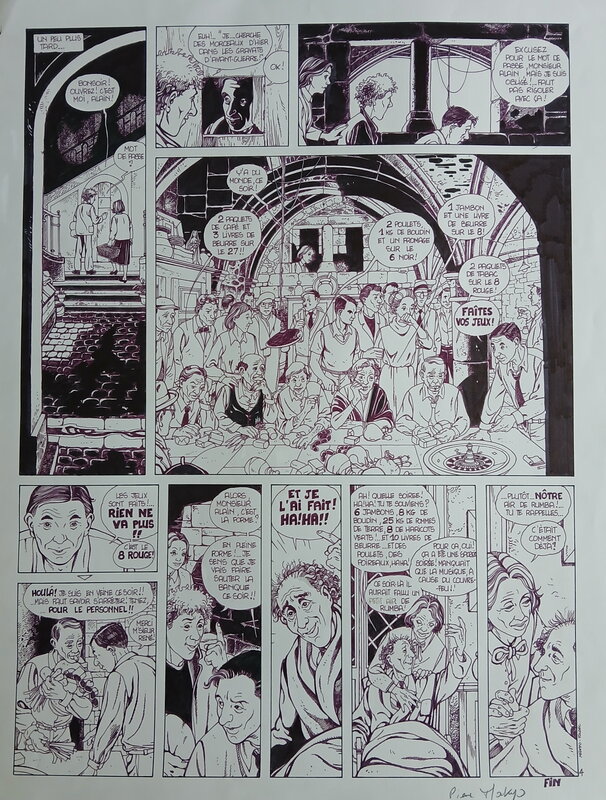 Du Souchon dans l'air - Makyo - Histoire en 4 pages - Planche 4 - Y'a de la rumba dans l'air - Planche originale