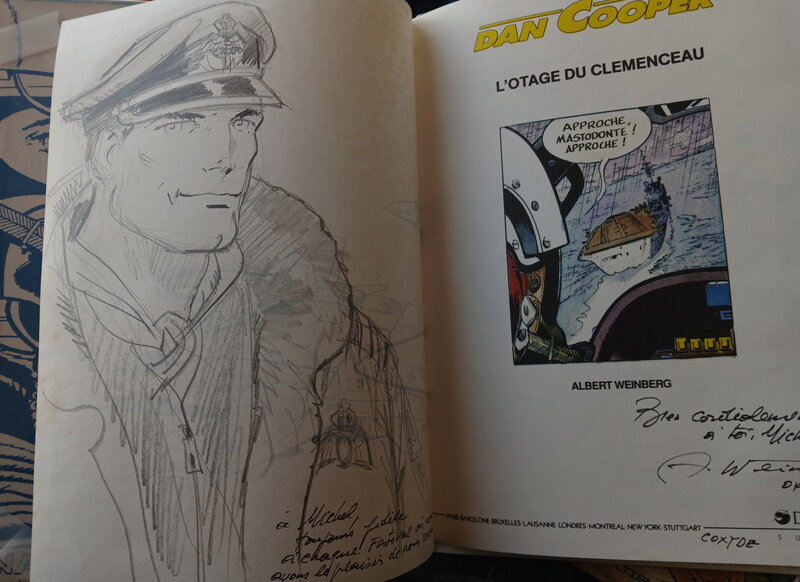 Dédicace Weinberg - Dan Cooper - Tome 39 : L'otage du Clemenceau - Sketch