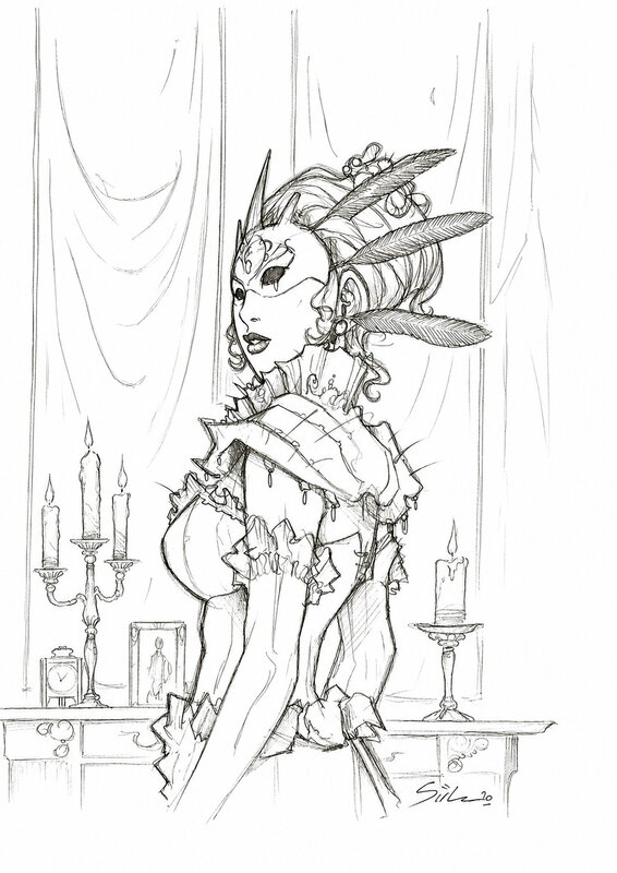 Lady Whitechapel by Julien Motteler - Original Illustration