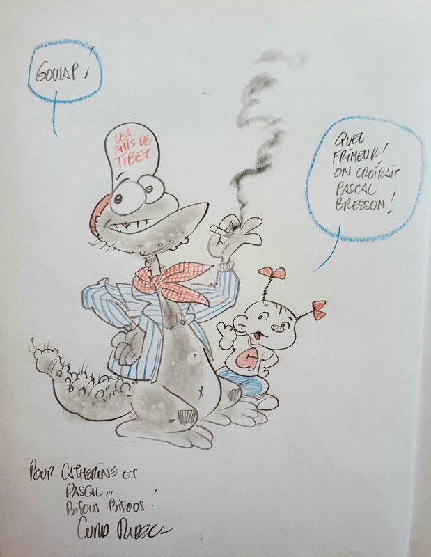Curd Ridel, ANGELE & RENE    T1 COPAINS COMME COCHONS - Dédicace