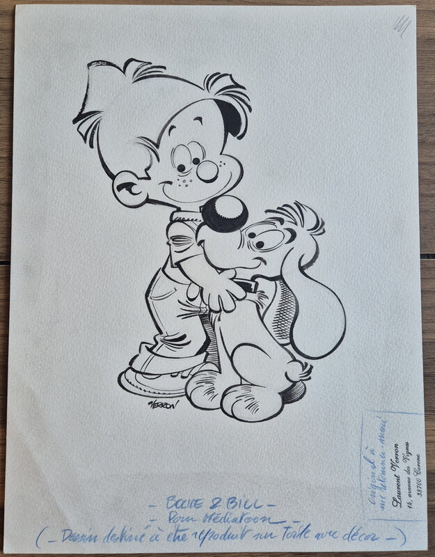 Boule et Bill par Laurent Verron - Illustration originale