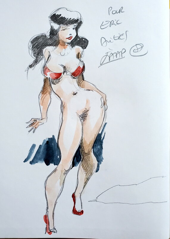 BETTY PAGE par Jaap De Boer - Dédicace